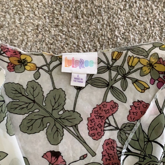 Lula Roe Floral Kimono - Picture 3 of 7